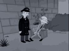 homer simpson is transformed into a gorilla in this black and white cartoon