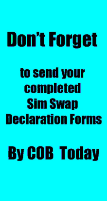 Ssdf Dont Forget GIF - Ssdf Dont Forget To Send Your Completed Sim Swap Declaration Forms GIFs