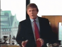 Grimace Donald Trump GIF - Grimace Donald Trump Mcdonald'S GIFs