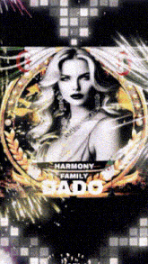 harmony family rado logo with a woman in the center