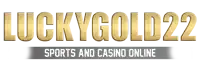 luckygold22 sports and casino online logo in gold letters