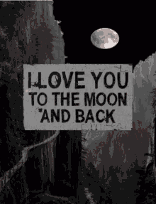 I Love You Love You To The Moon GIF - I Love You Love You To The Moon Moon GIFs