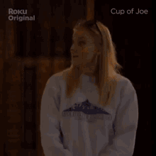 Cup Of Joe Roku GIF - Cup Of Joe Roku Sophie Turner GIFs