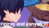 a picture of a boy with the words rayray and yanyan in the bottom right corner