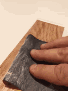 Sandpaper To Wood GIF