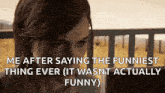 a picture of a woman with the caption me after saying the funniest thing ever ( it wasnt actually funny )