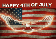 4th happy of july eagle