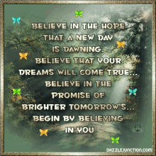 believe hope motivational