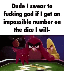Angry Birds Impossible Number GIF - Angry Birds Impossible Number Dice GIFs