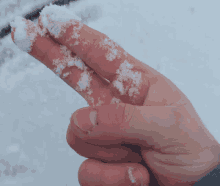 Snow Finger GIF - Snow Finger Cold GIFs