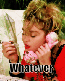 Whatever Madonna GIF - Whatever Madonna Phone Call GIFs