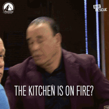 the kitchen is on fire its burning its on fire you burned it jon taffer
