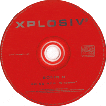 a red cd for xplosiv sonic a pc cd rom windows