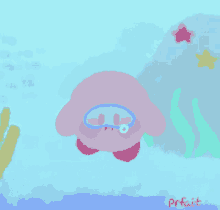Underwater Kirby GIF