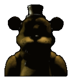 a brown teddy bear with a top hat on is standing in the dark .