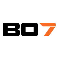 a black and orange logo that says e07 on a white background