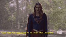 supergirl melissa benoist red daughter hope compassion