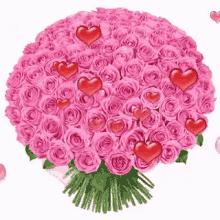 love you bouquet hearts love