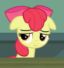 Apple Bloom Head Bang GIF - Apple Bloom Head Bang On Table GIFs