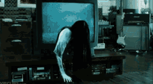 The Ring GIF - The Ring Horror Girl Comes Out Of Tv GIFs