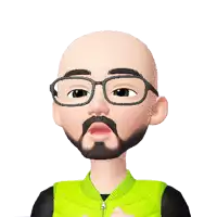 a cartoon character with glasses and a beard
