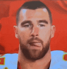 Travis Kelce Taylor Swift Tongue Out GIF - Travis Kelce Taylor Swift Travis Kelce Tongue Out GIFs