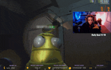 a woman playing a video game with a daily goal of 11/10