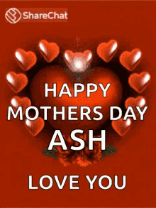 happy mothers day mothers day moms day greeting heart