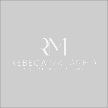 a logo for rebeca maranho arquitetura interiores is shown