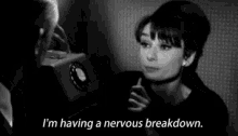 Nervous GIF - Nervous Breakdown Charade Audrey Hepburn GIFs