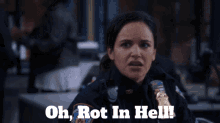 brooklyn nine nine amy santiago oh rot in hell rot in hell angry