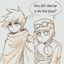 a drawing of two girls one wearing a hat and sunglasses