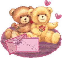 karuna bears hearts letters love