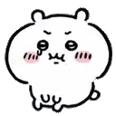a black and white drawing of a hamster with a smiley face .