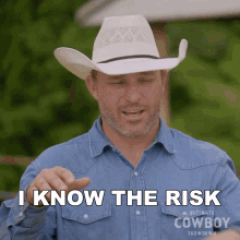 I Know The Risk Zane Runyan GIF - I Know The Risk Zane Runyan Ultimate Cowboy Showdown GIFs
