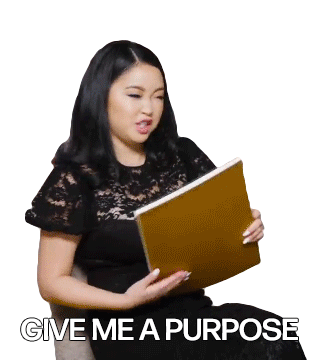 Give Me A Purpose Lana Condor Sticker - Give Me A Purpose Lana Condor Purpose Stickers