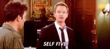 Self Five Barney GIF - Self Five Barney Himym GIFs