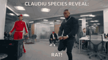 claudiu species reveal rat is written above a man