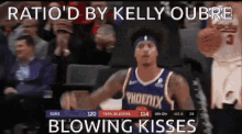 Kelly Oubre Kelly Oubre Kisses GIF - Kelly Oubre Kelly Oubre Kisses Ratio GIFs