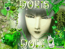a picture of a girl with the name doris doll