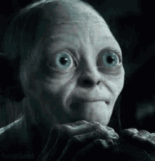 Lord Of The Rings Gollum GIF - Lord Of The Rings Gollum Thinking GIFs