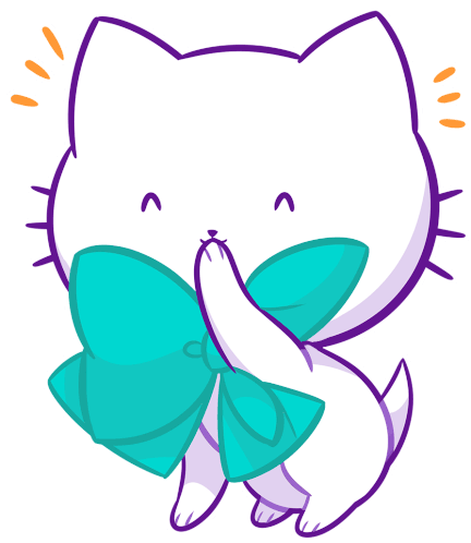 Cat Kawaii Sticker - Cat Kawaii Laugh Stickers