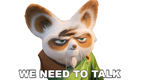 We Have To Talk Master Shifu Sticker - We Have To Talk Master Shifu Kung Fu Panda 4 Stickers