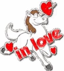 Love Unicorn GIF - Love Unicorn Hearts GIFs