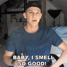 Baby I Smell So Good Conner Bobay GIF - Baby I Smell So Good Conner Bobay I Smell Great GIFs