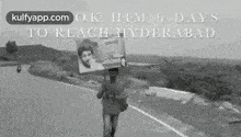 Alluarjun  Fan Nageshwara Rao Who Had Walked 200 Kms All The Way From Macherla To Hyderabad..Gif GIF
