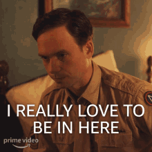 I Really Love To Be In Here Charlie GIF - I Really Love To Be In Here Charlie A League Of Their Own GIFs