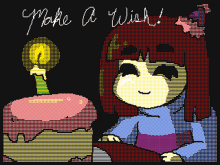 Make A Wish Candle On Cake GIF - Make A Wish Candle On Cake Party Hat GIFs