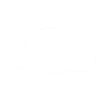 a drawing of a cloud on a white background
