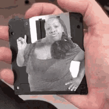 Floppy Disk Black Woman GIF - Floppy Disk Black Woman Oh No You Didnt GIFs